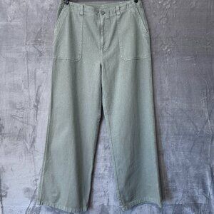 BP. Green Khaki Wide Leg Jeans Size 32